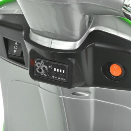 Детский мотоцикл Vespa Primavera M 6288EL-11-5, 1 мотор 45W, EVA, кожа, MP3, Bluetooth, серо-салатовый