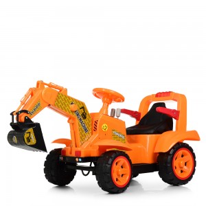 Детский электромобиль Трактор Bambi M 4142 L-7, оранжевый