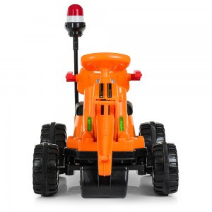 Детский электромобиль Трактор Bambi M 4143 L-7, оранжевый
