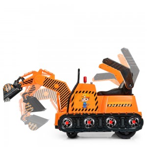 Детский электромобиль Трактор Bambi M 4145 L-7, оранжевый