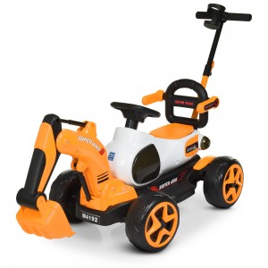 Детский электромобиль Трактор Bambi M 4192-7, оранжевый