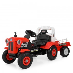 Детский электромобиль Трактор Bambi M 4261 ABLR-3, красный