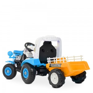 Детский электромобиль Трактор Bambi M 4261 ABLR-4, синий
