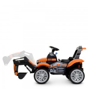 Детский электромобиль Трактор Bambi M 4263 EBLR-7, оранжевый