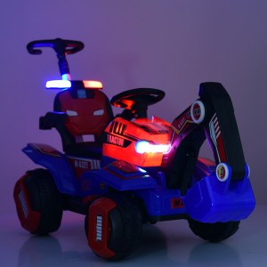 Дитячий електромобіль-Трактор Bambi M 4321 LR-3-4, червоно-синій