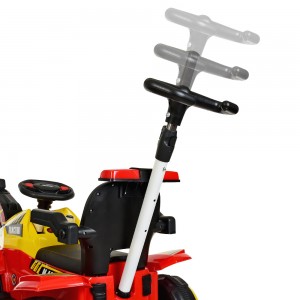Дитячий електромобіль-Трактор Bambi M 4321 LR-3-6, червоно-жовтий