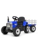 Дитячий електромобіль-Трактор Bambi M 4479 EBLR-4 з причепом, синій