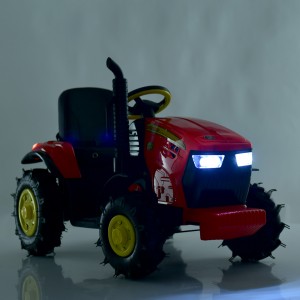 Детский электромобиль Трактор Bambi M 4619 ABLR-3, с прицепом, красный