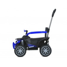Електроквадроцикл каталка-толокар M 6221EBLR-4, 70 см, батьківська ручка, синій, Bambi Racer