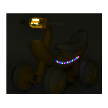 Толокар-каталка M 6239E-6, EVA колеса, музика, світло, жовтий, Bambi Racer