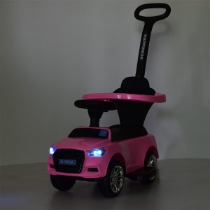 Дитяча машинка каталка толокар Bambi M 3503A (MP3) -8, рожевий