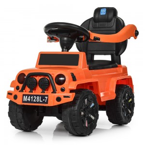 Дитяча каталка-толокар Bambi M 4128 L-7 Jeep, помаранчевий