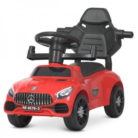 Каталка-толокар M 4578-3 родит.ручка,д79-ш40-в92см, муз, свет,подст.для ног,на бат-ке, красный Каталка-толокар M 4578-3 родит.ручка,д79-ш40-в92см, муз, свет,подст.для ног,на бат-ке, красный