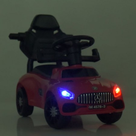 Каталка-толокар M 4578-3 родит.ручка,д79-ш40-в92см, муз, свет,подст.для ног,на бат-ке, красный Каталка-толокар M 4578-3 родит.ручка,д79-ш40-в92см, муз, свет,подст.для ног,на бат-ке, красный