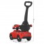 Каталка-толокар M 4579-3 родит.ручка,д79-ш40-в92см, муз, свет,подст.для ног,на бат-ке, красный