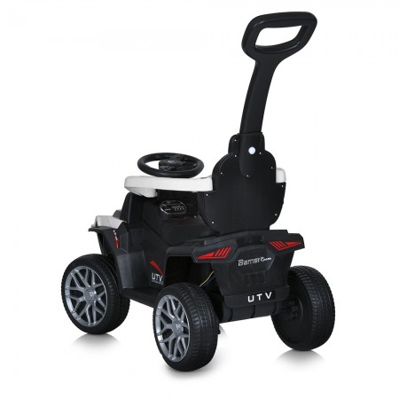 Каталка-толокар M 4802EL-1 2в1 батьківська ручка, муз, світло, EVA, USB, на бат-ці, білий Каталка-толокар M 4802EL-1 2в1 батьківська ручка, муз, світло, EVA, USB, на бат-ці, білий