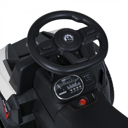 Каталка-толокар M 4802EL-1 2в1 батьківська ручка, муз, світло, EVA, USB, на бат-ці, білий Каталка-толокар M 4802EL-1 2в1 батьківська ручка, муз, світло, EVA, USB, на бат-ці, білий