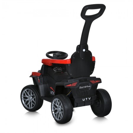 Каталка-толокар M 4802EL-3 2в1 батьківська ручка, муз, свет, EVA, USB, на батарейках, червоний Каталка-толокар M 4802EL-3 2в1 батьківська ручка, муз, свет, EVA, USB, на батарейках, червоний