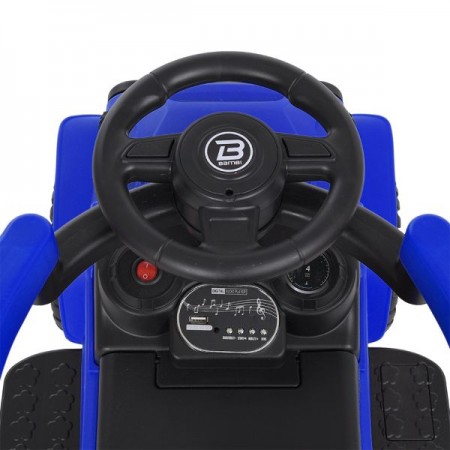 Каталка-толокар M 4845-4 род.ручка, музыка, свет, MP3, USB, TF, синий