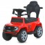 Каталка-толокар M 5804EL-3 2-в-1(с родит.ручкой), музыка, шкіра, EVA, червоний