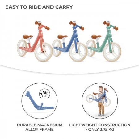 Беговел Kinderkraft Fly Plus голубой KRFLPL00BLU0000