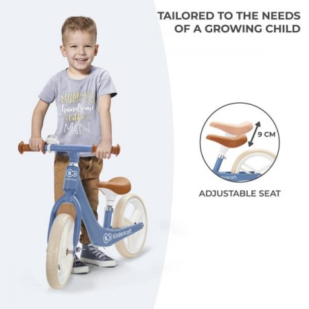 Беговел Kinderkraft Fly Plus голубой KRFLPL00BLU0000