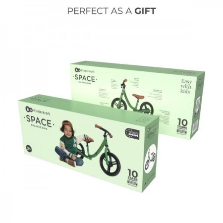 Беговел Kinderkraft Space 12" світло-зелений KRSPAC23GRE0000