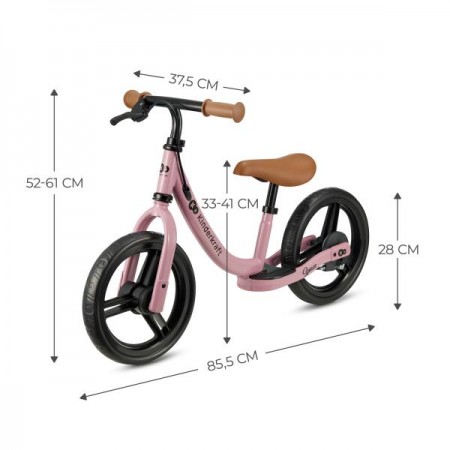 Беговел Kinderkraft Space 12" темно-рожевий KRSPAC23PNK0000
