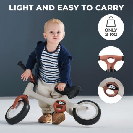 Біговел Kinderkraft Tove 8" сіро-коричневий KRTOVE00BEG0000 Біговел Kinderkraft Tove 8" сіро-коричневий KRTOVE00BEG0000