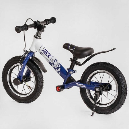 Велобег Corso "Skip Jack" 93307 СИНЕ-БЕЛЫЙ, надувные колеса 12", стальная рама с амортизатором, ручной тормоз, подножка Велобег Corso "Skip Jack" 93307 СИНЕ-БЕЛЫЙ, надувные колеса 12", стальная рама с амортизатором, ручной тормоз, подножка