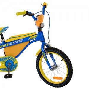 Велосипед детский двухколесный PROFI UKRAINE 16BX405UK, 16 дюймов, желто-синий