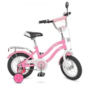 Велосипед дитячий двоколісний PROFI L1291 Star, 12 дюймів, рожевий