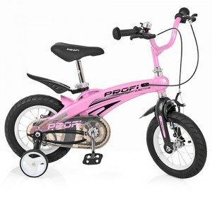 Велосипед дитячий двоколісний PROFI LMG12122 Projective, 12 дюймів, рожевий