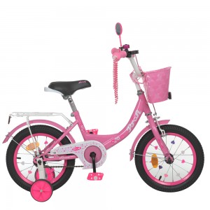 Велосипед дитячий двоколісний PROFI Y1211-1 Princess, 12 дюймів, рожевий