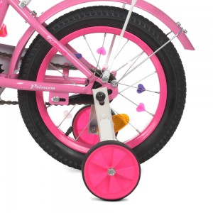 Велосипед детский двухколесный PROFI Y1211-1 Princess, 12 дюймов, розовый