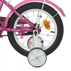 Велосипед дитячий двоколісний PROFI Y1216-1 Princess, 12 дюймів, фуксія