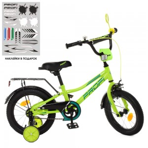 Велосипед дитячий двоколісний PROFI Y12225 Prime, 12 дюймів, салатовий