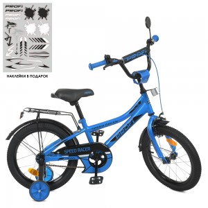 Велосипед детский двухколесный PROFI Y12313 Speed racer, 12 дюймов, синий