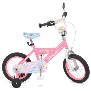 Велосипед дитячий двоколісний PROFI L14131 Butterfly, 14 дюймів, рожевий