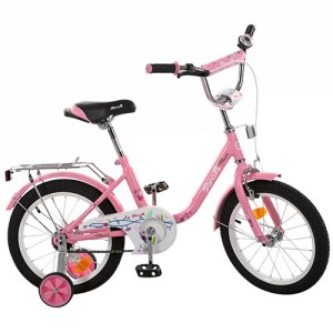 Велосипед детский двухколесный PROFI L1481 Flower, 14 дюймов, розовый