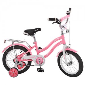 Велосипед детский двухколесный PROFI L1491 Star, 14 дюймов, розовый