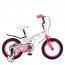 Велосипед детский двухколесный PROFI LMG14204 Infinity, 14 дюймов, розово-белый