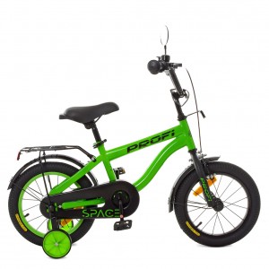 Велосипед детский двухколесный PROFI SY14152 Space, 14 дюймов, зеленый