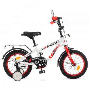 Велосипед дитячий двоколісний PROFI T14154 Space, 14 дюймів, червоно-білий