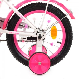 Велосипед дитячий двоколісний PROFI Y1414-1 Princess, 14 дюймів, білий