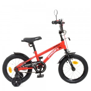 Велосипед дитячий двоколісний PROFI Y14211-1 Shark, 14 дюймів, червоний