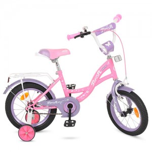 Велосипед дитячий двоколісний PROFI Y1421 Butterfly, 14 дюймів, рожевий