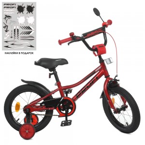 Велосипед дитячий двоколісний PROFI Y14221-1 Prime, 14 дюймів, червоний