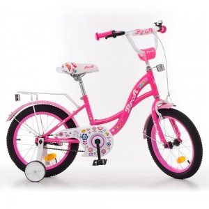 Велосипед дитячий двоколісний PROFI Y1423-1 Bloom, 14 дюймів, малиновий
