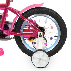 Велосипед дитячий двоколісний PROFI Y14242S Unicorn, 14 дюймів, малиновий